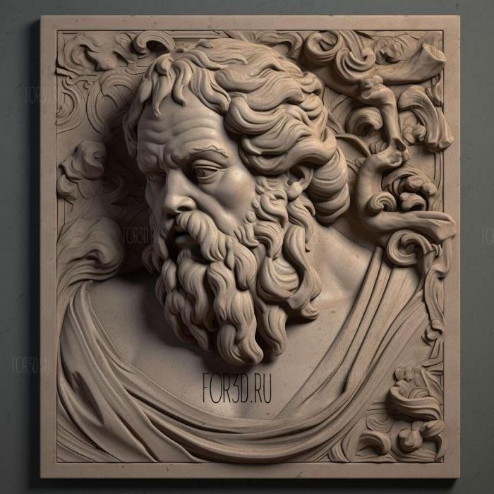 Socrates Type B 1 stl model for CNC